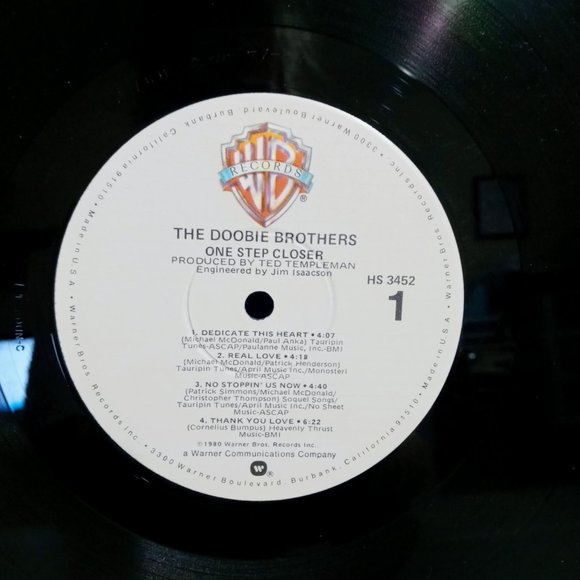 Doobie Brothers One Step Closer HS 3452 Vinyl Record 1980 - Picture 5 of 6